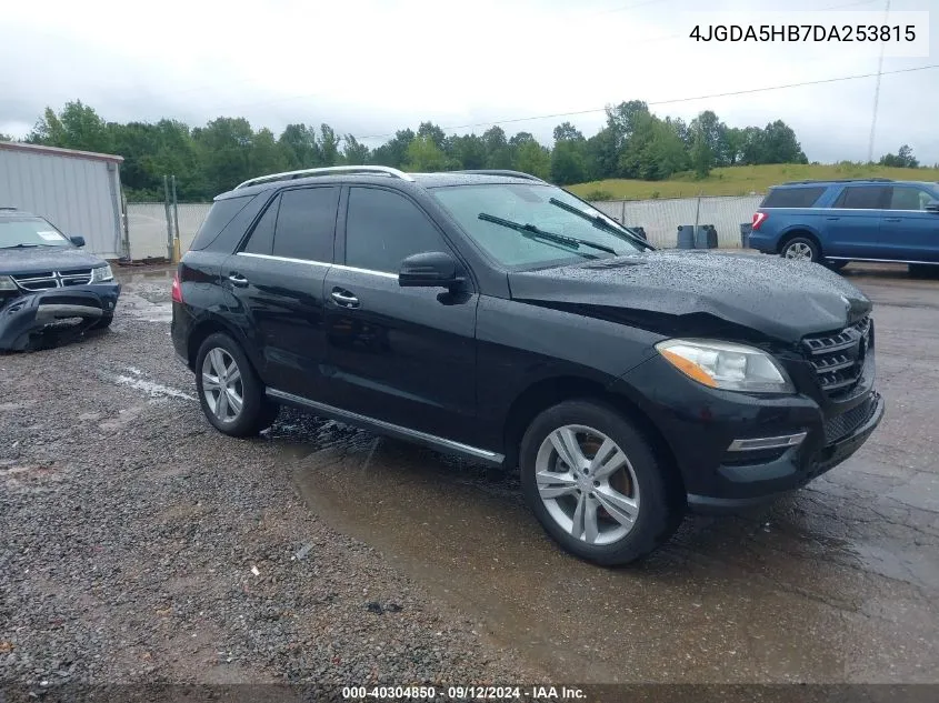 2013 Mercedes-Benz Ml 350 4Matic VIN: 4JGDA5HB7DA253815 Lot: 40304850