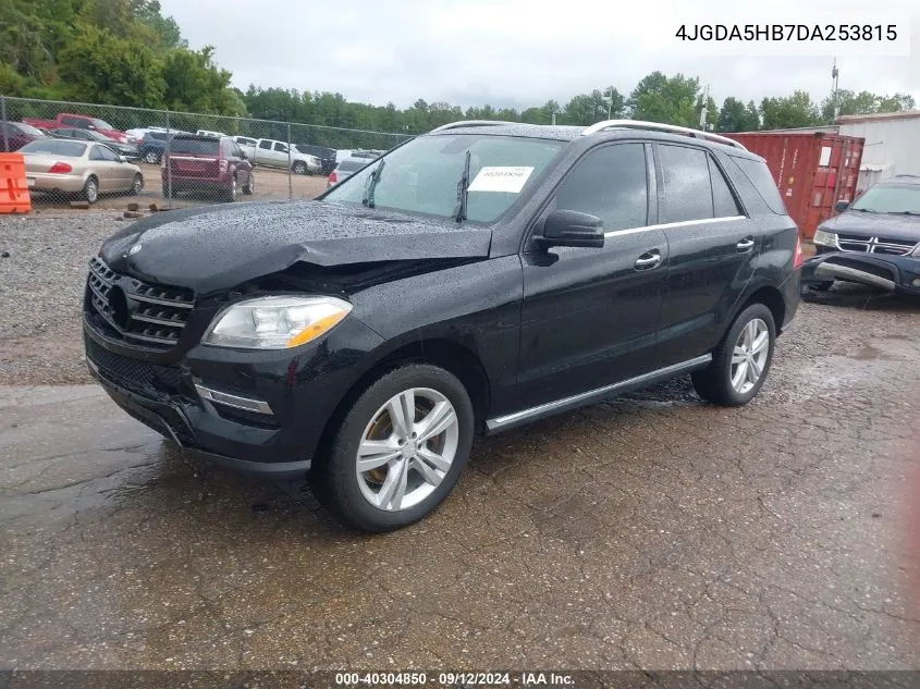 2013 Mercedes-Benz Ml 350 4Matic VIN: 4JGDA5HB7DA253815 Lot: 40304850