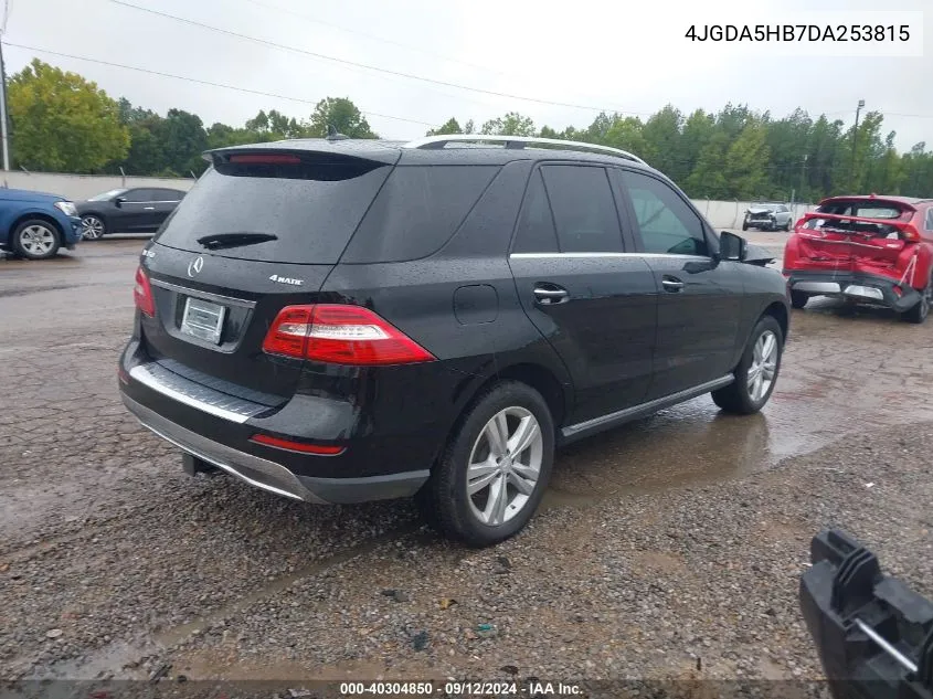 2013 Mercedes-Benz Ml 350 4Matic VIN: 4JGDA5HB7DA253815 Lot: 40304850