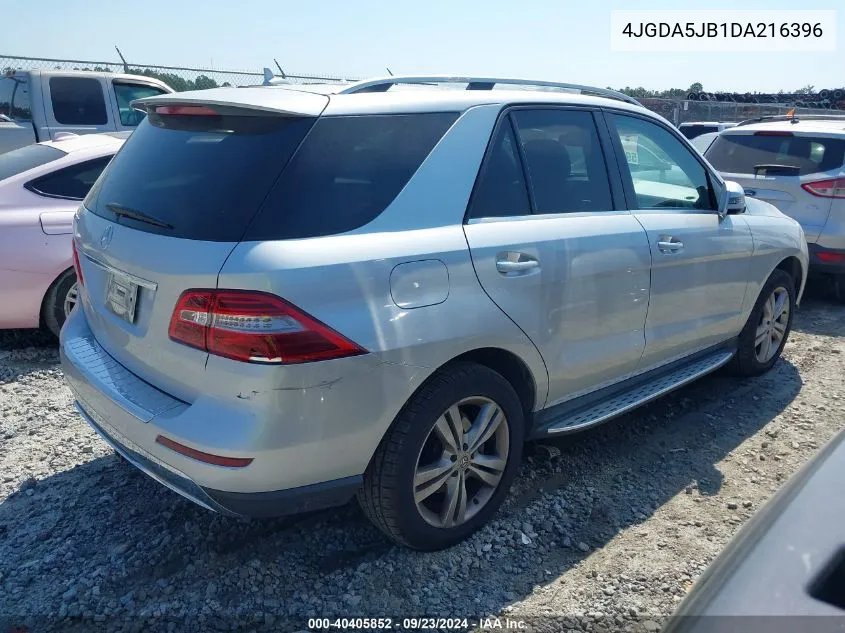 2013 Mercedes-Benz M-Class 350 VIN: 4JGDA5JB1DA216396 Lot: 40405852