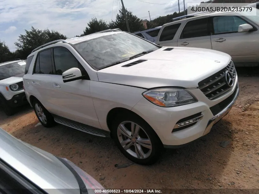 2013 Mercedes-Benz Ml 350 VIN: 4JGDA5JB2DA235779 Lot: 40508523