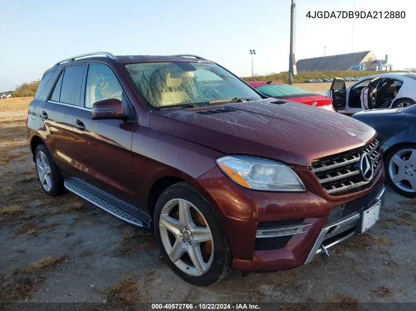 2013 Mercedes-Benz Ml 550 4Matic VIN: 4JGDA7DB9DA212880 Lot: 40572766