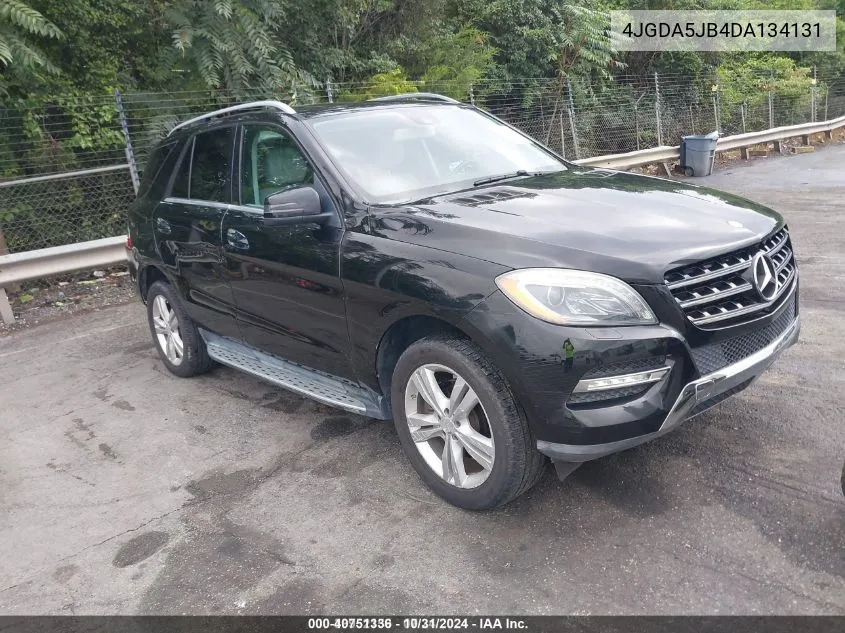 2013 Mercedes-Benz Ml 350 VIN: 4JGDA5JB4DA134131 Lot: 40751336