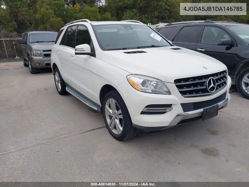 2013 Mercedes-Benz Ml 350 VIN: 4JGDA5JB1DA146785 Lot: 40814930