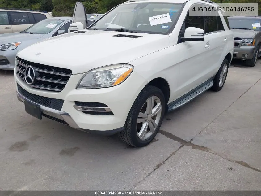 2013 Mercedes-Benz Ml 350 VIN: 4JGDA5JB1DA146785 Lot: 40814930