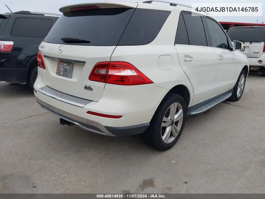 2013 Mercedes-Benz Ml 350 VIN: 4JGDA5JB1DA146785 Lot: 40814930