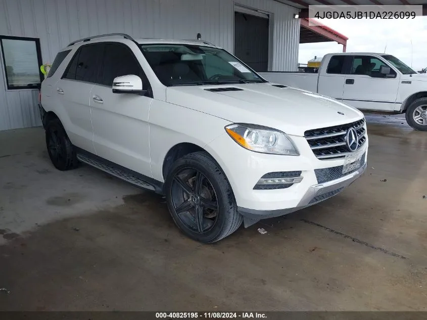 2013 Mercedes-Benz Ml 350 VIN: 4JGDA5JB1DA226099 Lot: 40825195