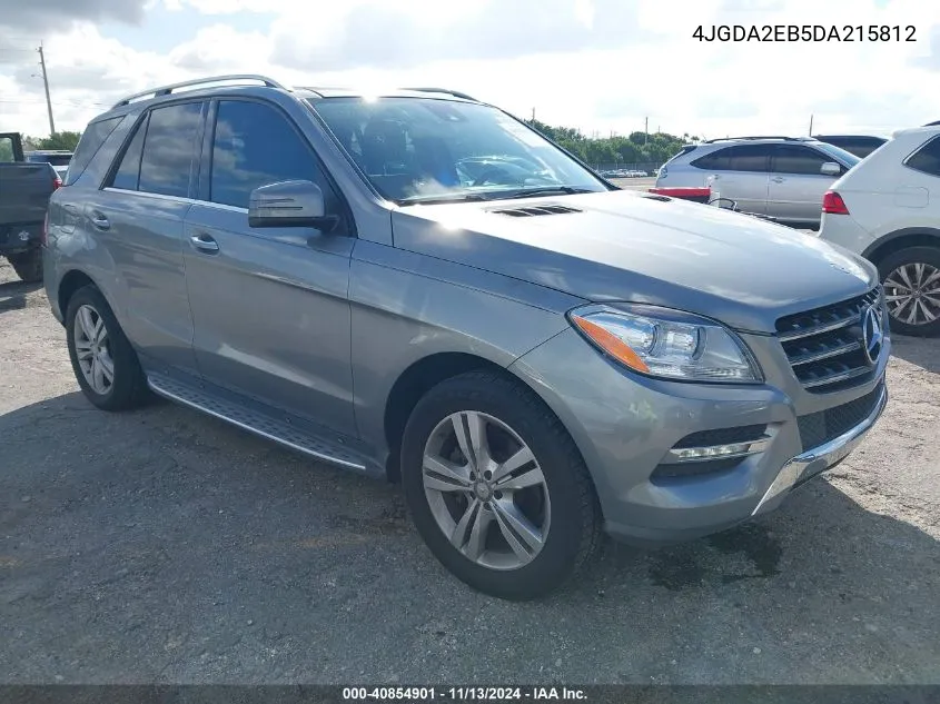 2013 Mercedes-Benz Ml 350 Bluetec 4Matic VIN: 4JGDA2EB5DA215812 Lot: 40854901