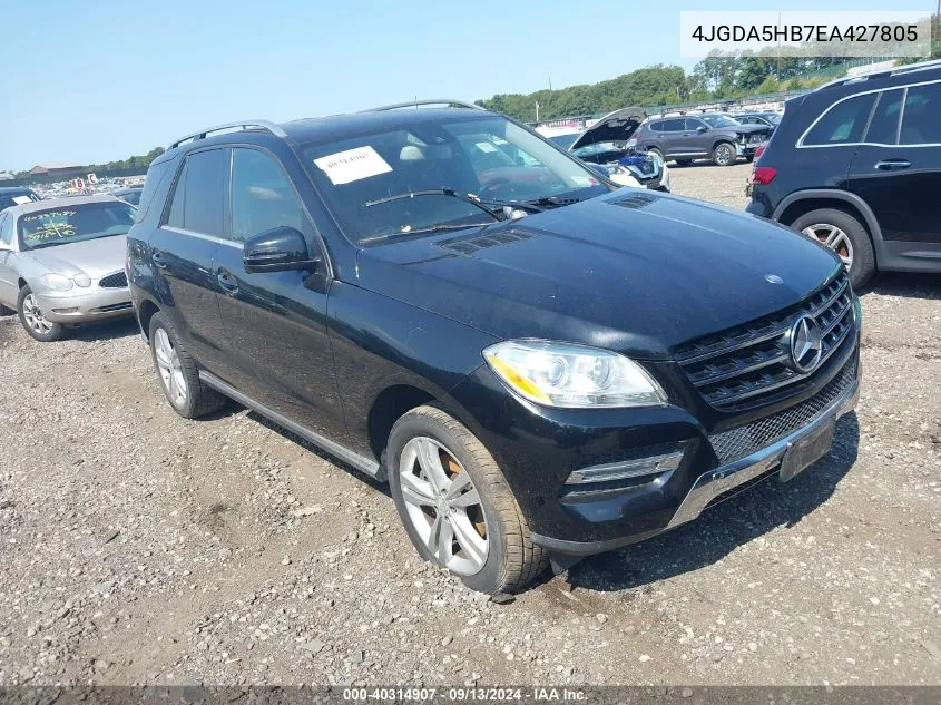 2014 Mercedes-Benz Ml 350 4Matic VIN: 4JGDA5HB7EA427805 Lot: 40314907