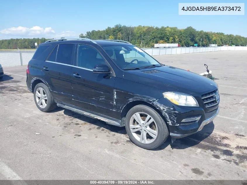 2014 Mercedes-Benz Ml 350 4Matic VIN: 4JGDA5HB9EA373472 Lot: 40394709