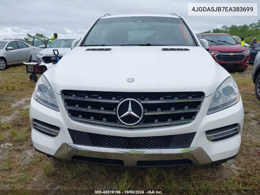 2014 Mercedes-Benz Ml 350 VIN: 4JGDA5JB7EA383699 Lot: 40519196