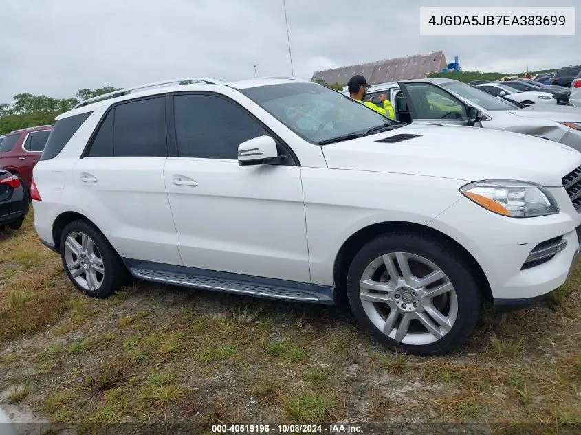 2014 Mercedes-Benz Ml 350 VIN: 4JGDA5JB7EA383699 Lot: 40519196