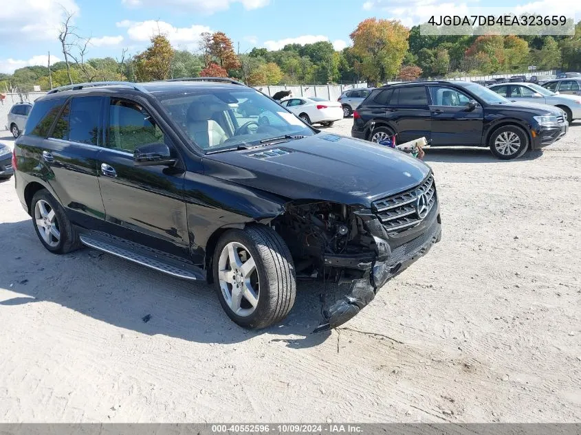 2014 Mercedes-Benz Ml 550 4Matic VIN: 4JGDA7DB4EA323659 Lot: 40552596