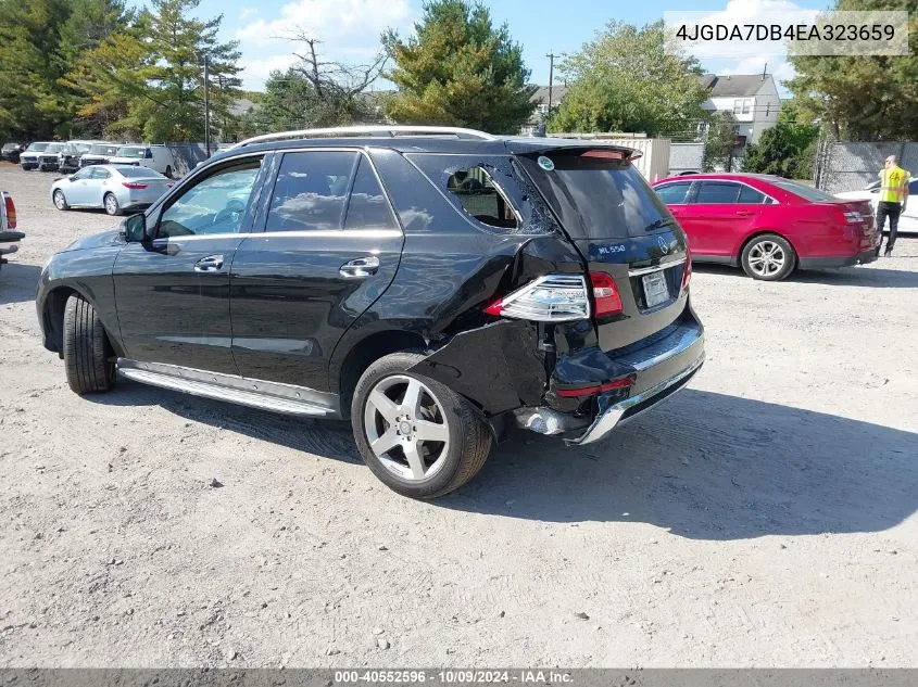 2014 Mercedes-Benz Ml 550 4Matic VIN: 4JGDA7DB4EA323659 Lot: 40552596