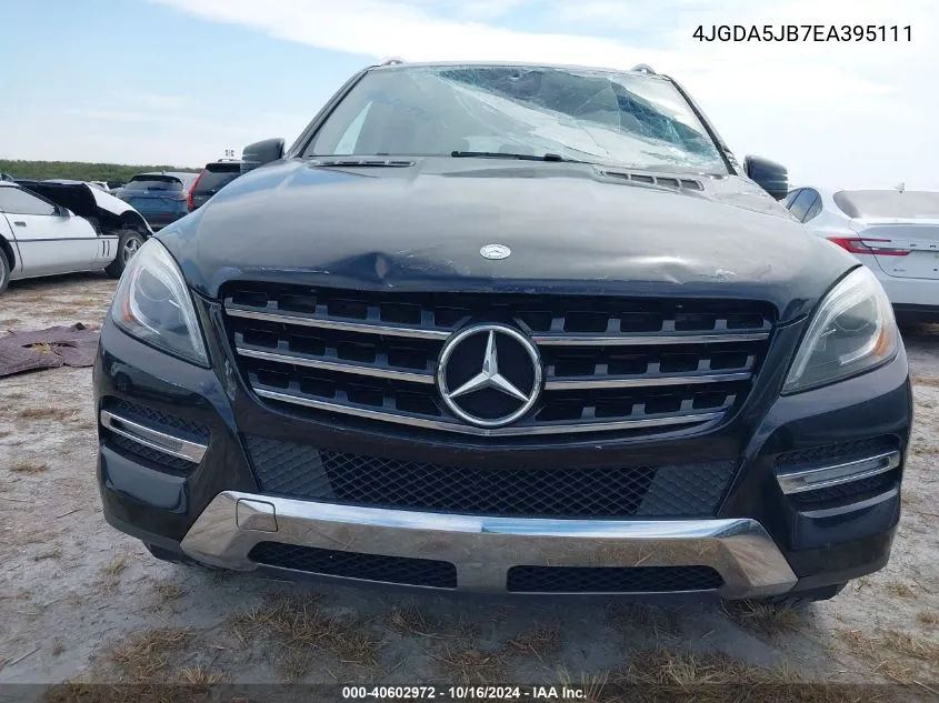 2014 Mercedes-Benz Ml 350 VIN: 4JGDA5JB7EA395111 Lot: 40602972