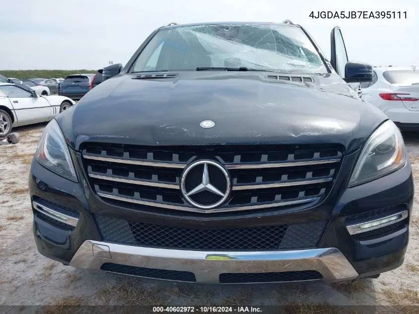 2014 Mercedes-Benz Ml 350 VIN: 4JGDA5JB7EA395111 Lot: 40602972