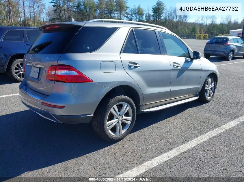 4JGDA5HB6EA427732 2014 Mercedes-Benz Ml 350 4Matic