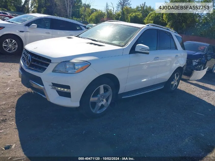 2015 Mercedes-Benz Ml 250 Bluetec 4Matic VIN: 4JGDA0EB5FA557753 Lot: 40471120