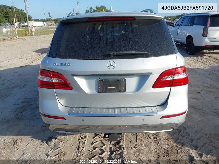 2015 Mercedes-Benz Ml 350 VIN: 4JGDA5JB2FA591720 Lot: 40628340