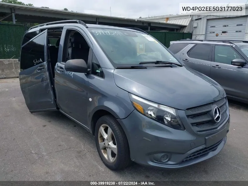 2016 Mercedes-Benz Metris VIN: WD4PG2EE5G3177023 Lot: 39919238