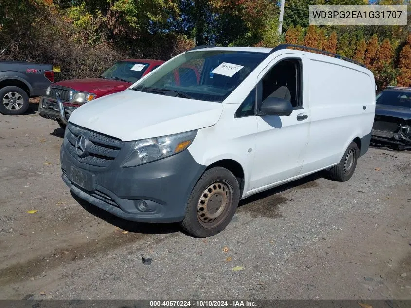 2016 Mercedes-Benz Metris VIN: WD3PG2EA1G31707 Lot: 40570224