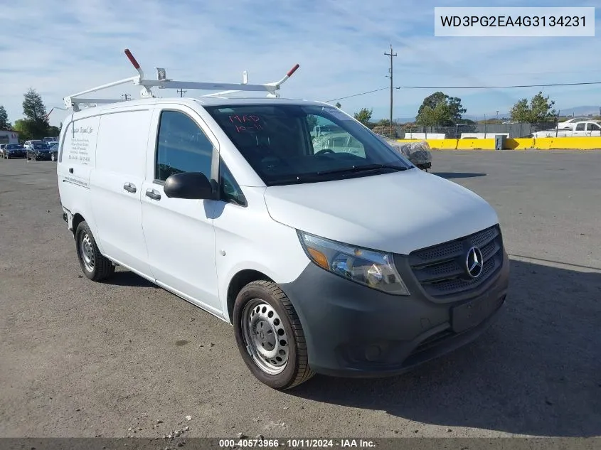 2016 Mercedes-Benz Metris VIN: WD3PG2EA4G3134231 Lot: 40573966