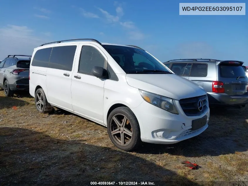 2016 Mercedes-Benz Metris VIN: WD4PG2EE6G3095107 Lot: 40593647