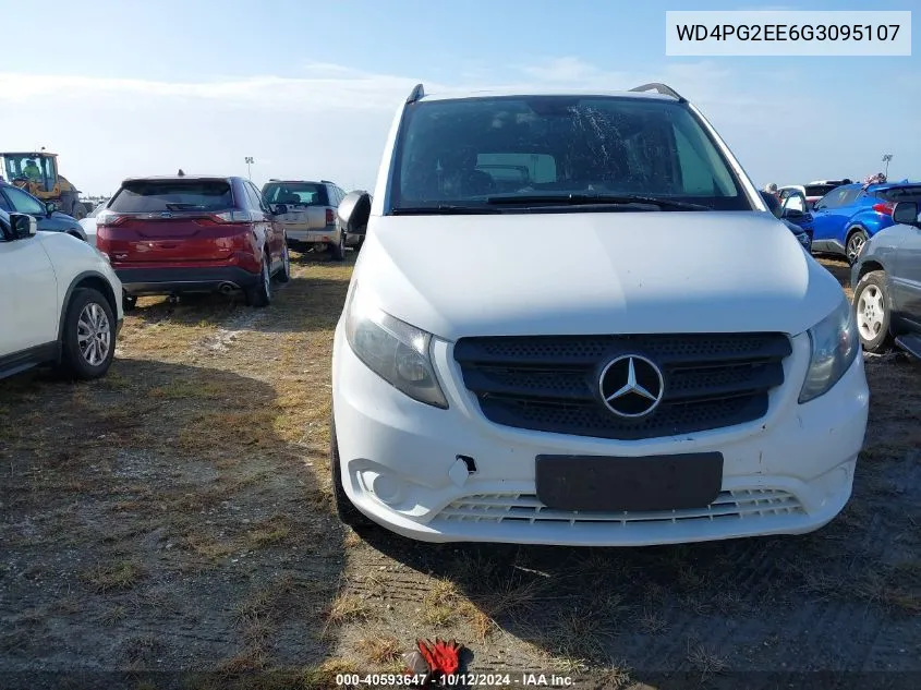 2016 Mercedes-Benz Metris VIN: WD4PG2EE6G3095107 Lot: 40593647