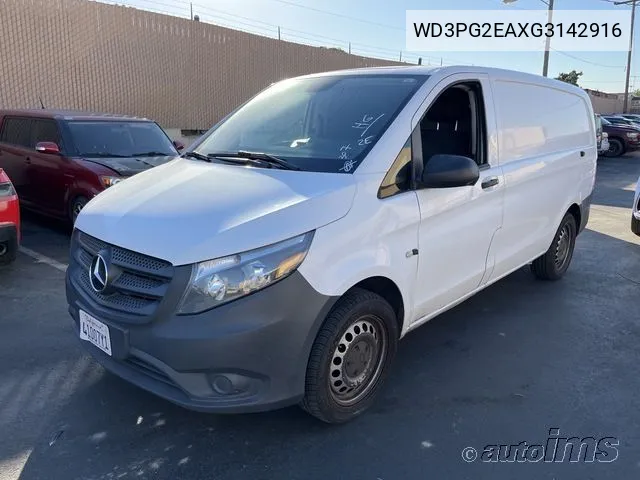 2016 Mercedes-Benz Metris VIN: WD3PG2EAXG3142916 Lot: 40868980