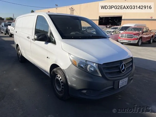 2016 Mercedes-Benz Metris VIN: WD3PG2EAXG3142916 Lot: 40868980