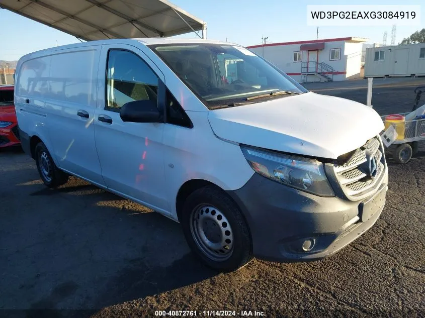 2016 Mercedes-Benz Metris VIN: WD3PG2EAXG3084919 Lot: 40872761