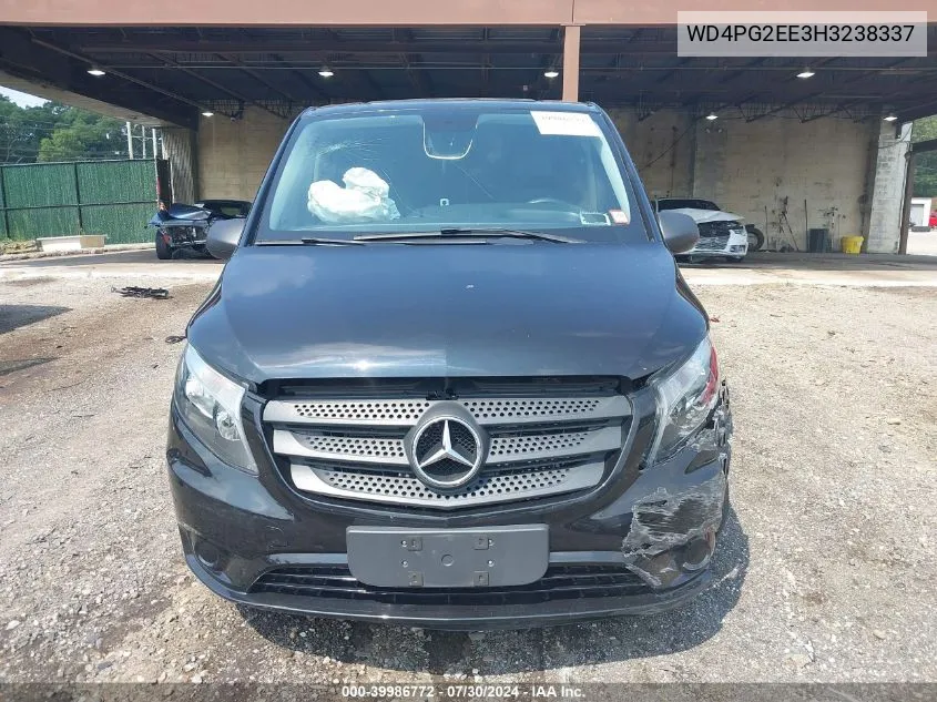 2017 Mercedes-Benz Metris VIN: WD4PG2EE3H3238337 Lot: 39986772