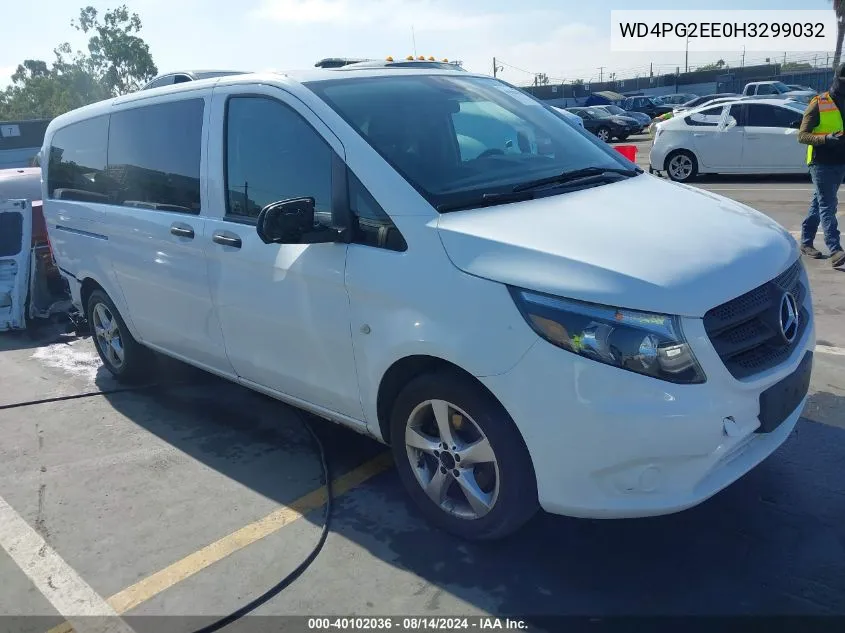 2017 Mercedes-Benz Metris VIN: WD4PG2EE0H3299032 Lot: 40102036