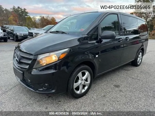 2017 Mercedes-Benz Metris VIN: WD4PG2EE6H3305965 Lot: 40305836