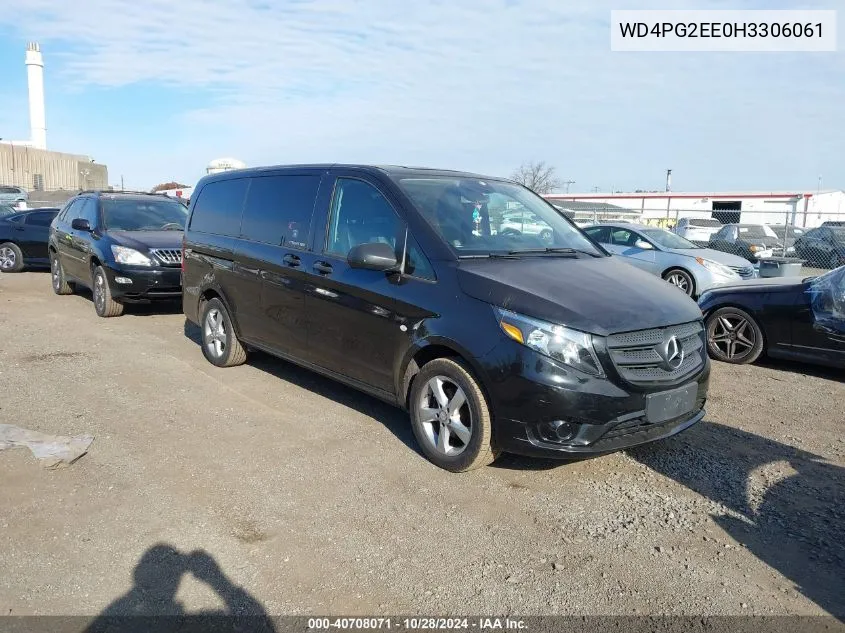 2017 Mercedes-Benz Metris VIN: WD4PG2EE0H3306061 Lot: 40708071