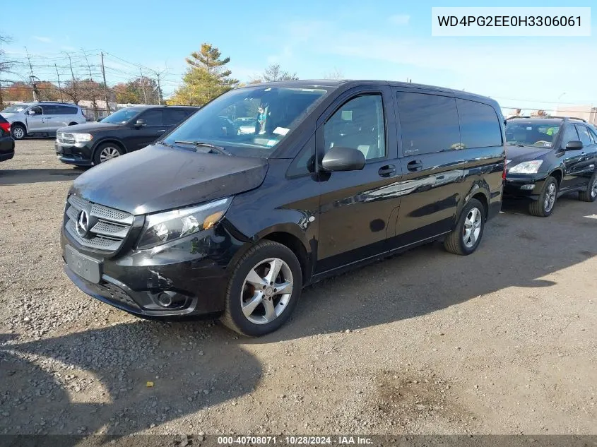 2017 Mercedes-Benz Metris VIN: WD4PG2EE0H3306061 Lot: 40708071