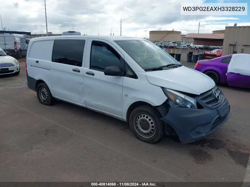 2017 Mercedes-Benz Metris VIN: WD3PG2EAXH3328229 Lot: 40814068