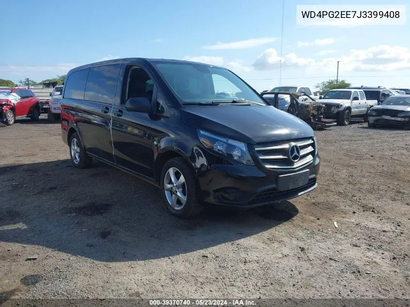 2018 Mercedes-Benz Metris VIN: WD4PG2EE7J3399408 Lot: 39370740