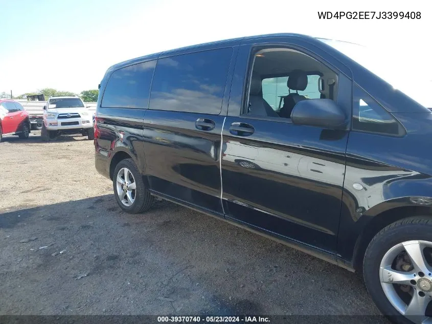 2018 Mercedes-Benz Metris VIN: WD4PG2EE7J3399408 Lot: 39370740