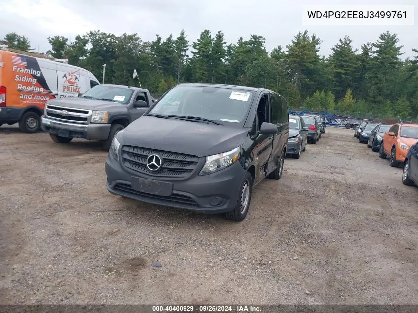 2018 Mercedes-Benz Metris VIN: WD4PG2EE8J3499761 Lot: 40400929