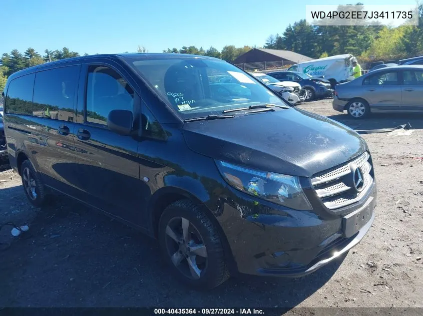 2018 Mercedes-Benz Metris VIN: WD4PG2EE7J3411735 Lot: 40435364