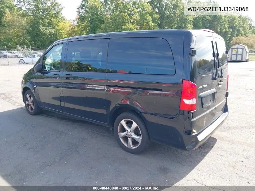 2018 Mercedes-Benz Metris VIN: WD4PG2EE1J3349068 Lot: 40443948