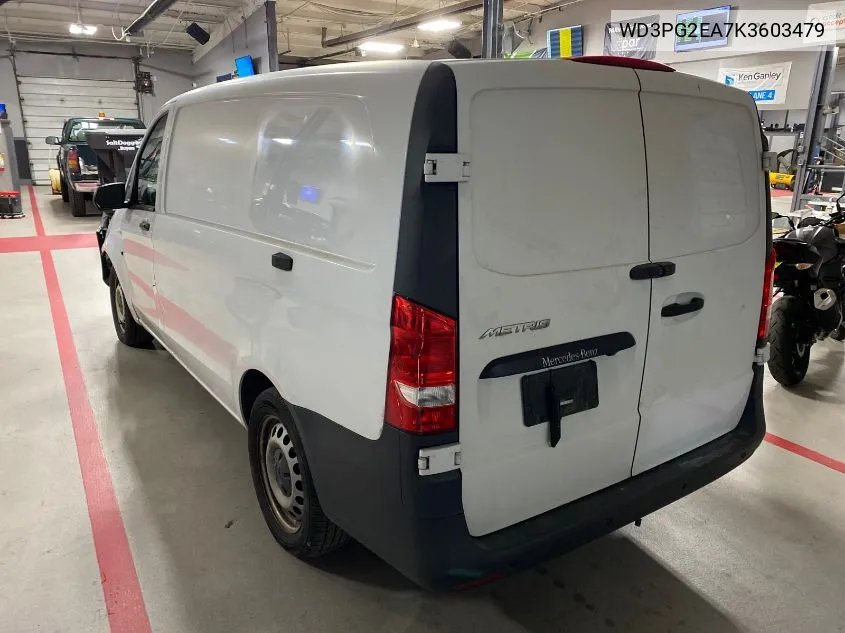 2019 Mercedes-Benz Metris VIN: WD3PG2EA7K3603479 Lot: 40927365