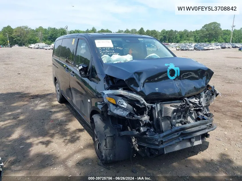 2020 Mercedes-Benz Metris VIN: W1WV0FEY5L3708842 Lot: 39725756