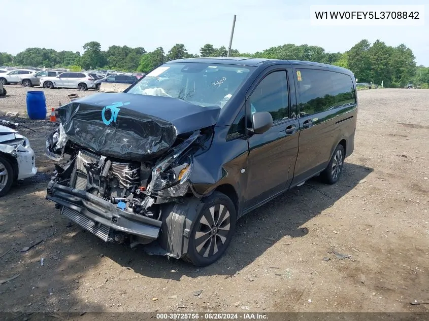 2020 Mercedes-Benz Metris VIN: W1WV0FEY5L3708842 Lot: 39725756