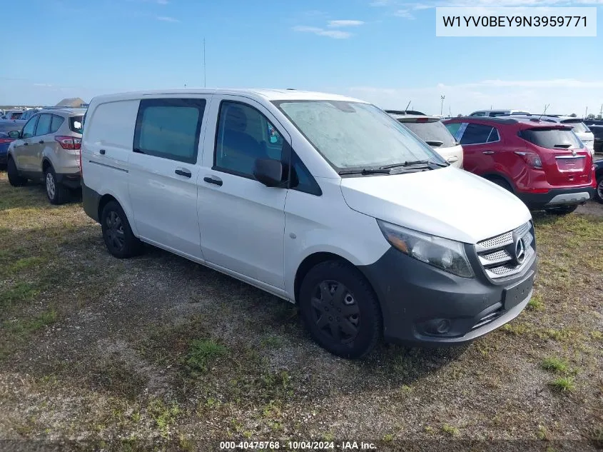 2022 Mercedes-Benz Metris VIN: W1YV0BEY9N3959771 Lot: 40475768