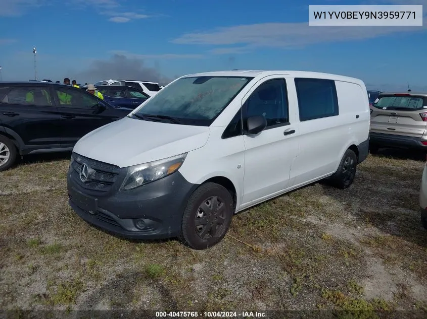 2022 Mercedes-Benz Metris VIN: W1YV0BEY9N3959771 Lot: 40475768