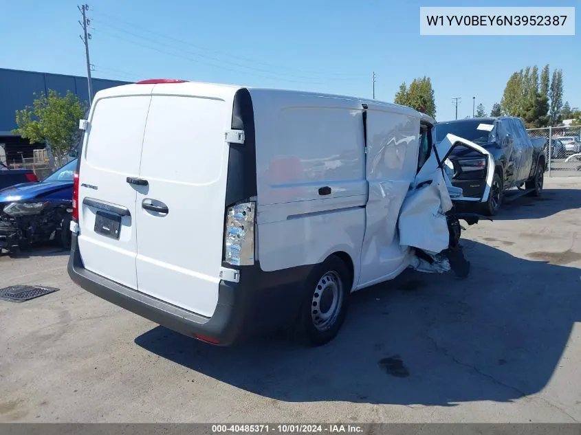 2022 Mercedes-Benz Metris VIN: W1YV0BEY6N3952387 Lot: 40485371