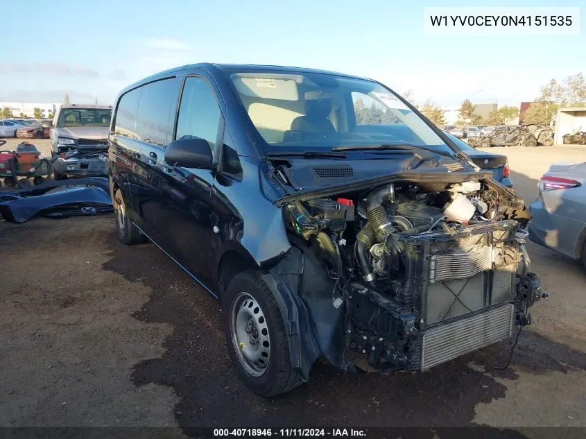 2022 Mercedes-Benz Metris VIN: W1YV0CEY0N4151535 Lot: 40718946