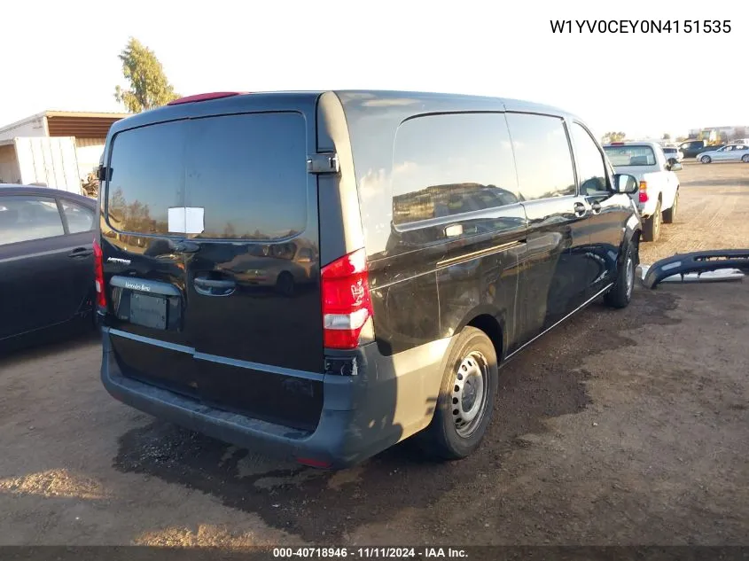 2022 Mercedes-Benz Metris VIN: W1YV0CEY0N4151535 Lot: 40718946